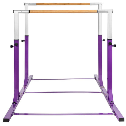 Kids Double Horizontal Bars Gymnastic Training Parallel Bars Adjustable, Purple Toy Sports at Gallery Canada