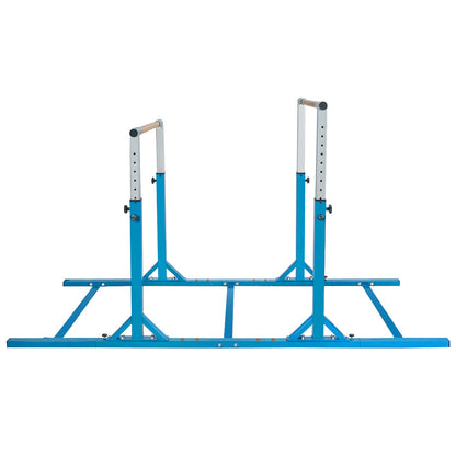 Kids Double Horizontal Bars Gymnastic Training Parallel Bars Adjustable, Blue Toy Sports at Gallery Canada