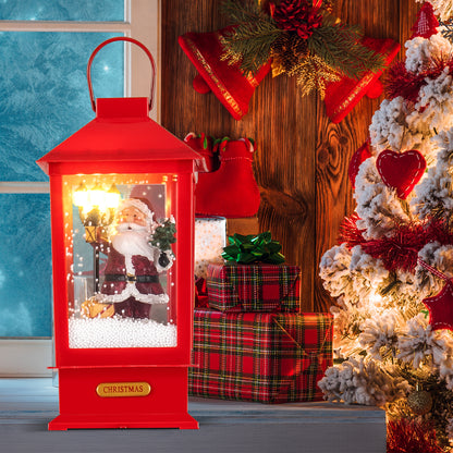 61 Inch Christmas Musical Street Lamp Post, Detachable Snow Globe Lantern, Red Christmas Decor & Accessories at Gallery Canada