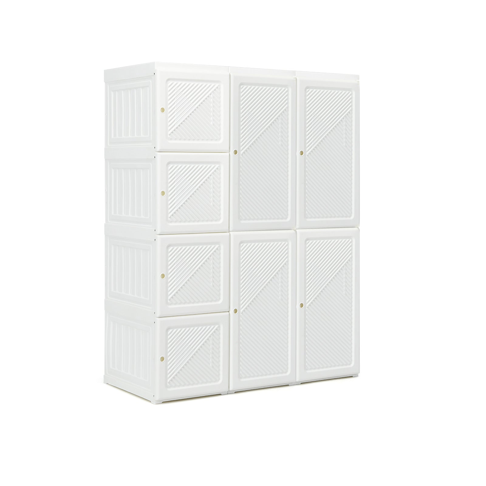 Foldable Closet Clothes Organizer with 8 Cubby Storage, White Clothing & Closet Storage at Gallery Canada