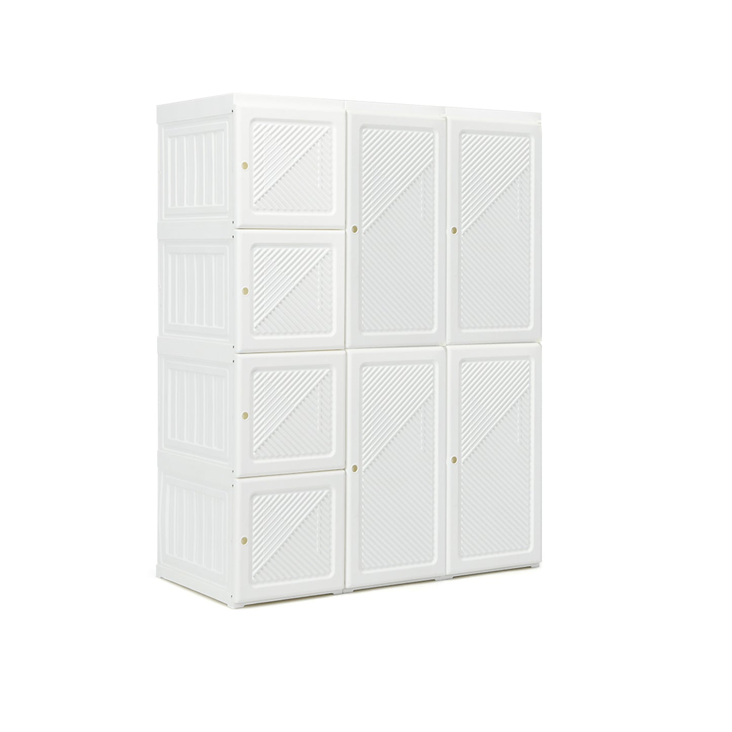 Foldable Closet Clothes Organizer with 8 Cubby Storage, White Clothing & Closet Storage at Gallery Canada