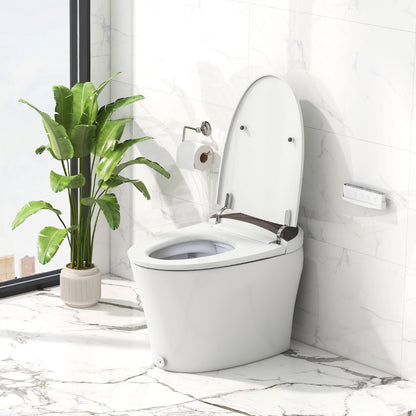 One-Piece Smart 1.16 GPF Elongated Bidet Toilet Seat with Night Light, White Toilet at Gallery Canada
