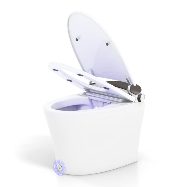 One-Piece Smart 1.16 GPF Elongated Bidet Toilet Seat with Night Light, White Toilet White at Gallery Canada