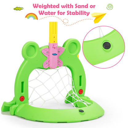 3-in-1 Kids Basketball Hoop Set Stand, Multicolor Toy Sports at Gallery Canada