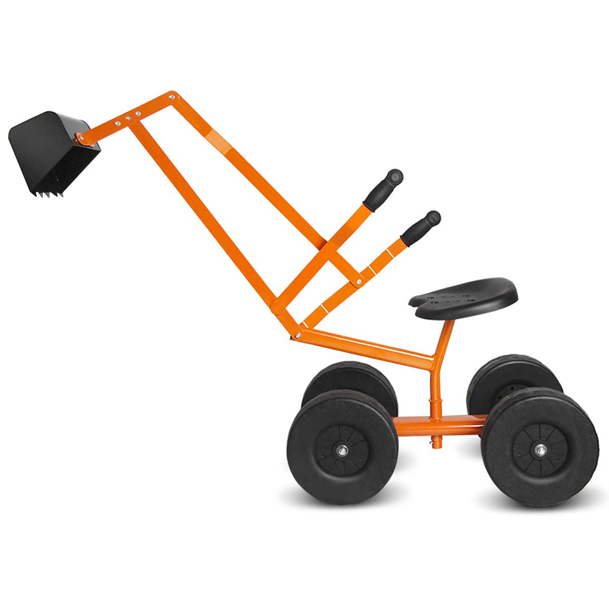Heavy Duty Kid Ride-On Sand Digger Excavator, Orange Sandboxes at Gallery Canada