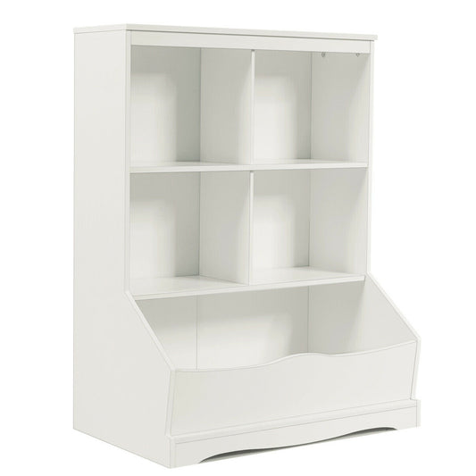 3-Tier Children's Bookcase Toy Storage Cabinet, White