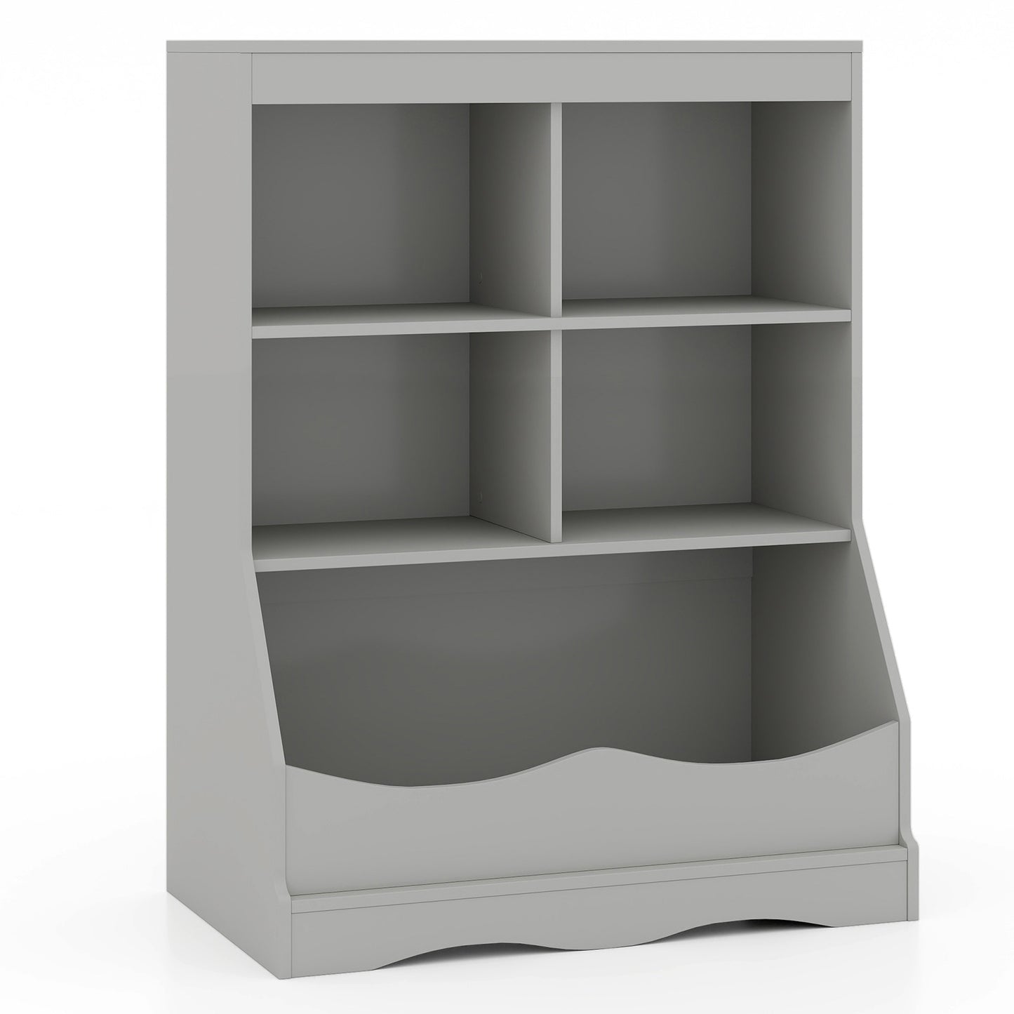 3-Tier Children's Bookcase Toy Storage Cabinet, Gray Kids Storage at Gallery Canada