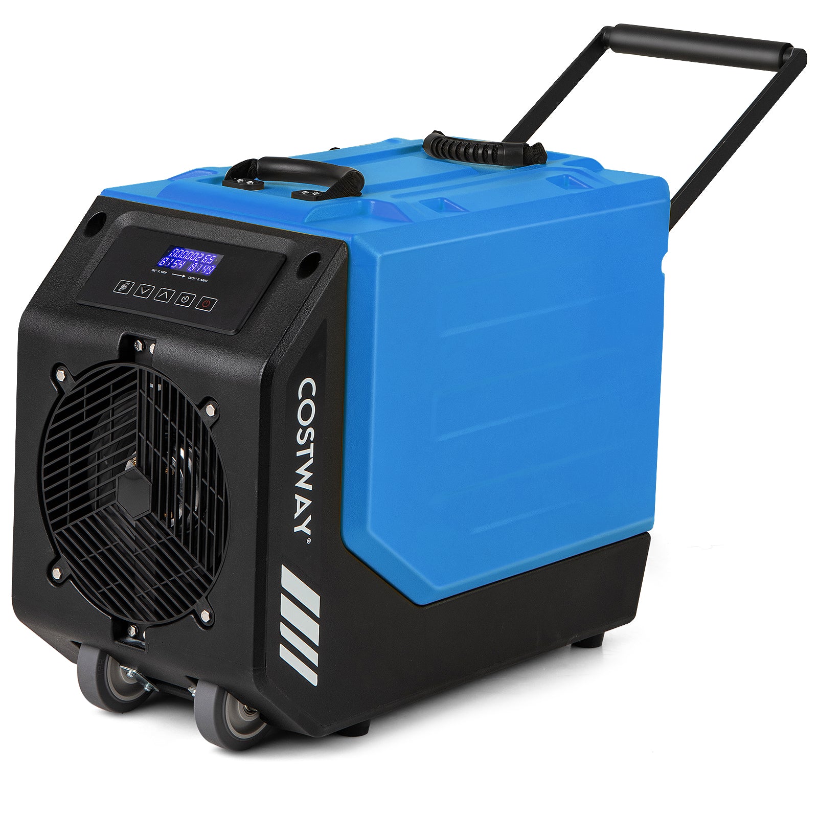 190 PPD Commercial Dehumidifier with Pump and 2 Wheels, Blue Dehumidifiers at Gallery Canada