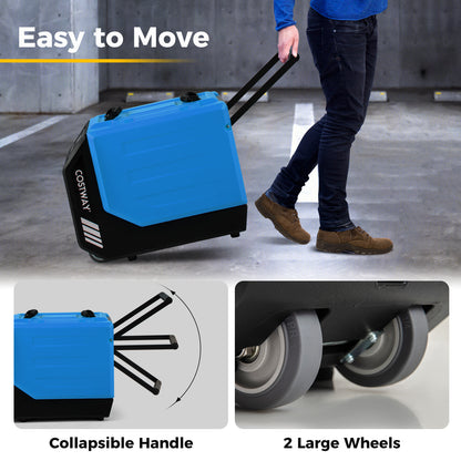 Commercial Dehumidifier With Pump, 190 PPD, Blue Dehumidifiers at Gallery Canada