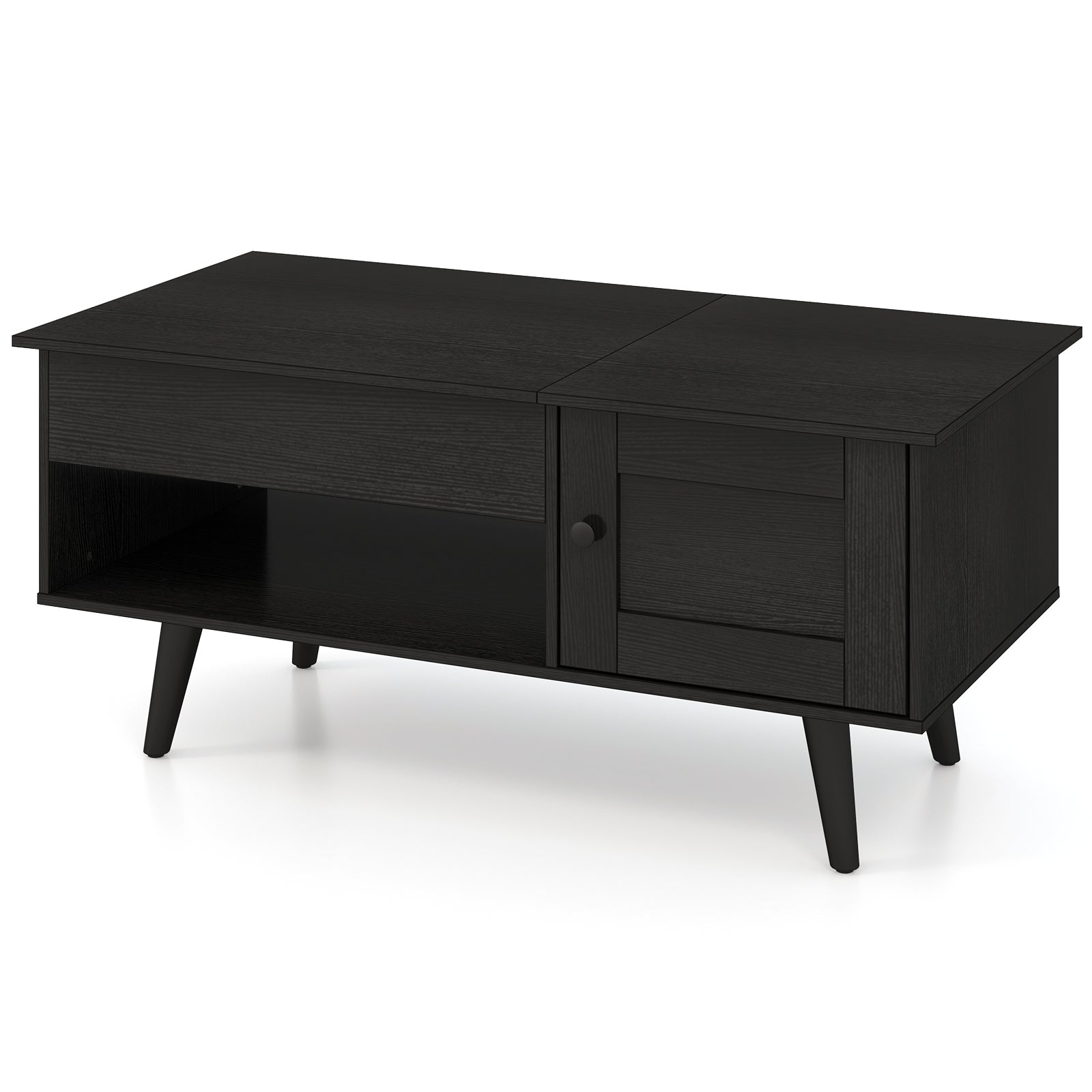 Lift Top Coffee Table with Storage and Hidden Compartment, Black Coffee Tables at Gallery Canada
