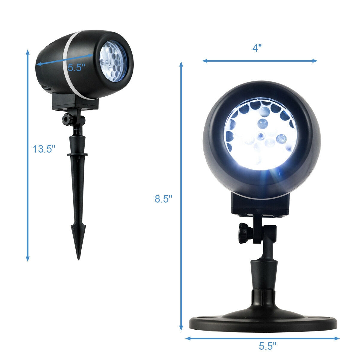 Outdoor Waterproof Christmas Snowflake LED Projector Lights, Black Christmas Decor & Accessories at Gallery Canada
