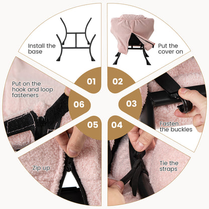 Modern Accent Chair with Folding Footrest and Head Pillow, Pink Accent Chairs at Gallery Canada