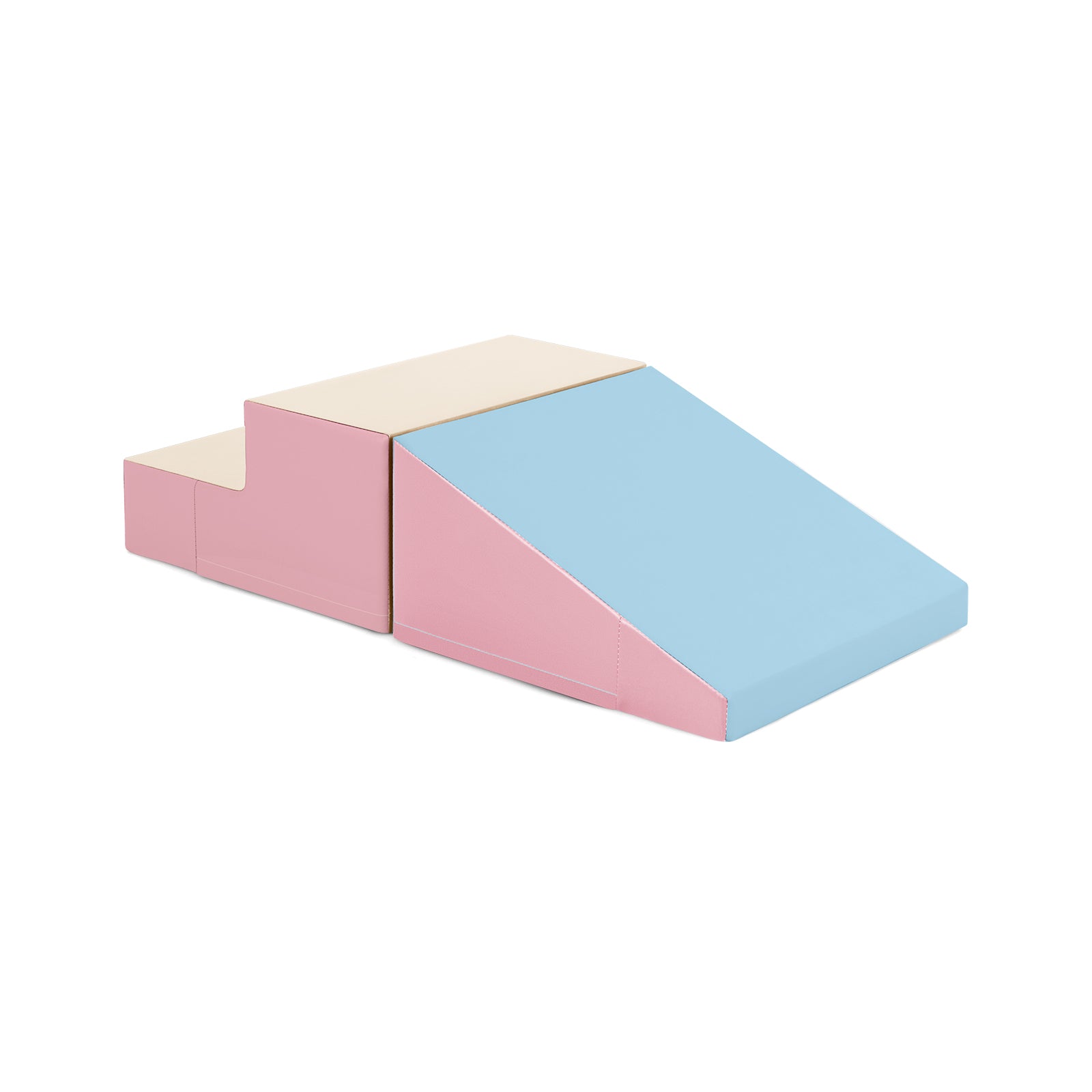 2-Piece Step and Slide Climber for Infants and Toddlers Baby Soft Play Set Foam Blocks, Pink & Blue Climbers & Slides at Gallery Canada