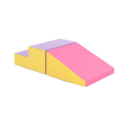 2-Piece Step and Slide Climber for Infants and Toddlers Baby Soft Play Set Foam Blocks, Yellow Climbers & Slides at Gallery Canada