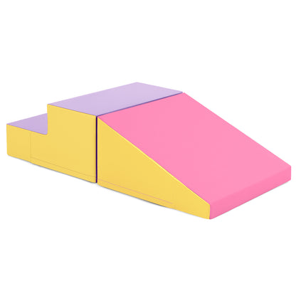 2-Piece Step and Slide Climber for Infants and Toddlers Baby Soft Play Set Foam Blocks, Yellow Climbers & Slides at Gallery Canada