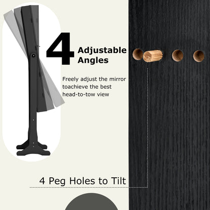 Lockable Jewelry Cabinet Armoire, Full-Length Mirror, Lights, Black Jewelry Armoires at Gallery Canada