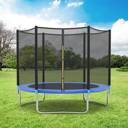 8 feet Safety Jumping Round Trampoline with Spring Safety Pad, Black Trampolines at Gallery Canada