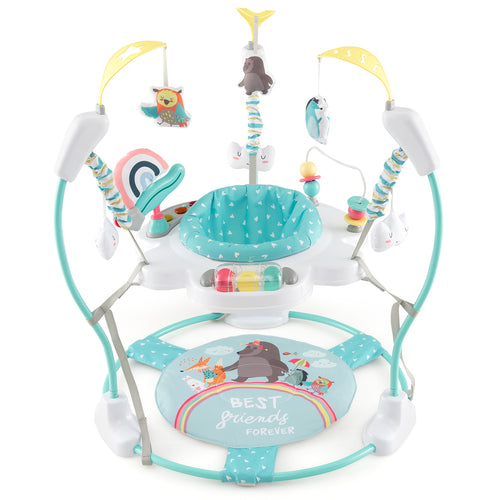 Baby Activity Center, Height Adjustable Bouncing Saucer, Blue