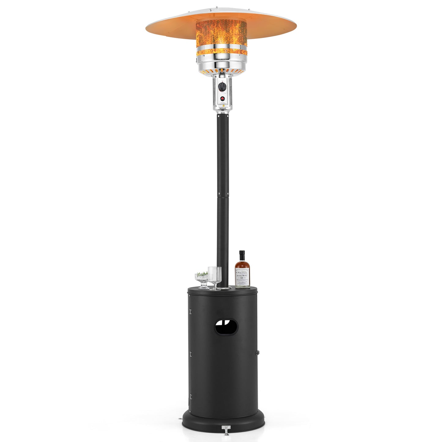 50000 BTU Propane Patio Heater, Round Table Design, Black Patio Heaters at Gallery Canada