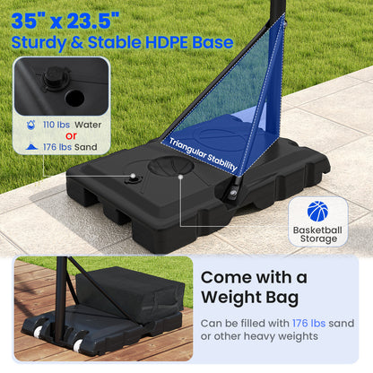 Portable Basketball Hoop Outdoor Basketball Goal System Adjustable for Kids Teens Adults Sport Equipments at Gallery Canada