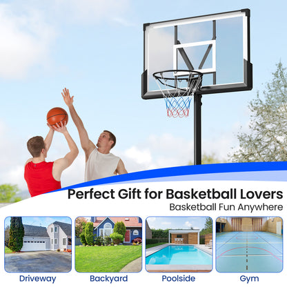 Portable Basketball Hoop Outdoor Basketball Goal System Adjustable for Kids Teens Adults Sport Equipments at Gallery Canada