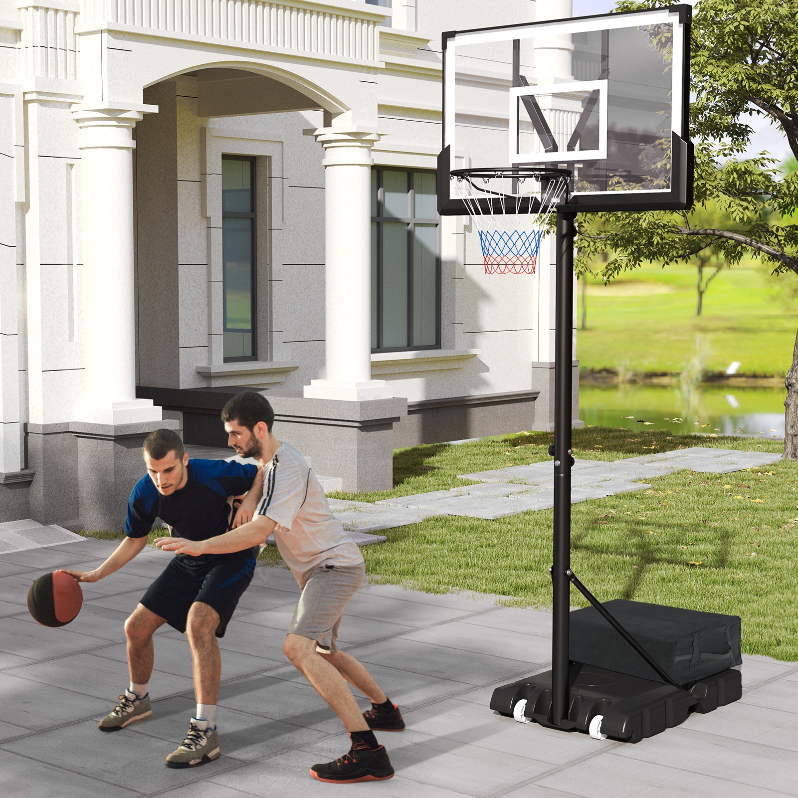 Portable Basketball Hoop Outdoor Basketball Goal System Adjustable for Kids Teens Adults Sport Equipments at Gallery Canada
