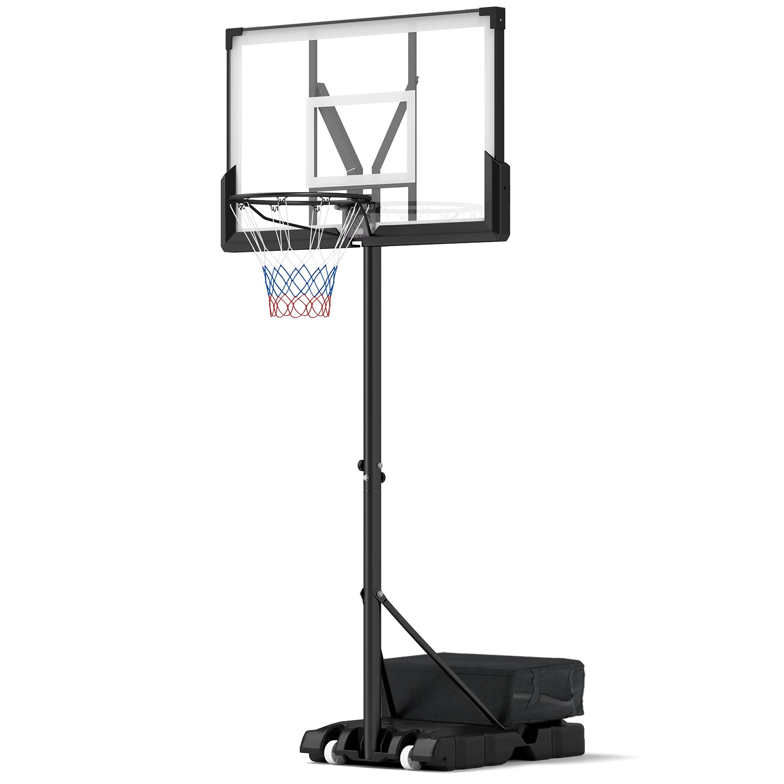 Portable Basketball Hoop Outdoor Basketball Goal System Adjustable for Kids Teens Adults Sport Equipments Black at Gallery Canada