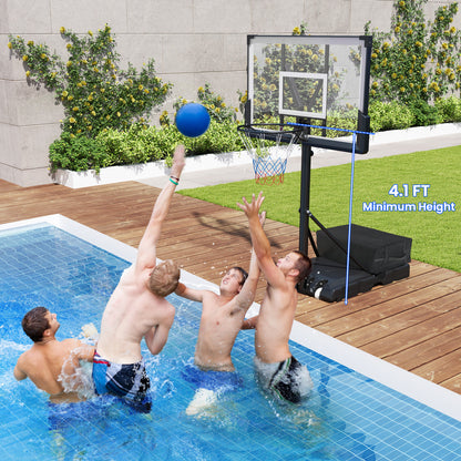 Portable Basketball Hoop Outdoor Basketball Goal System Adjustable for Kids Teens Adults Sport Equipments at Gallery Canada