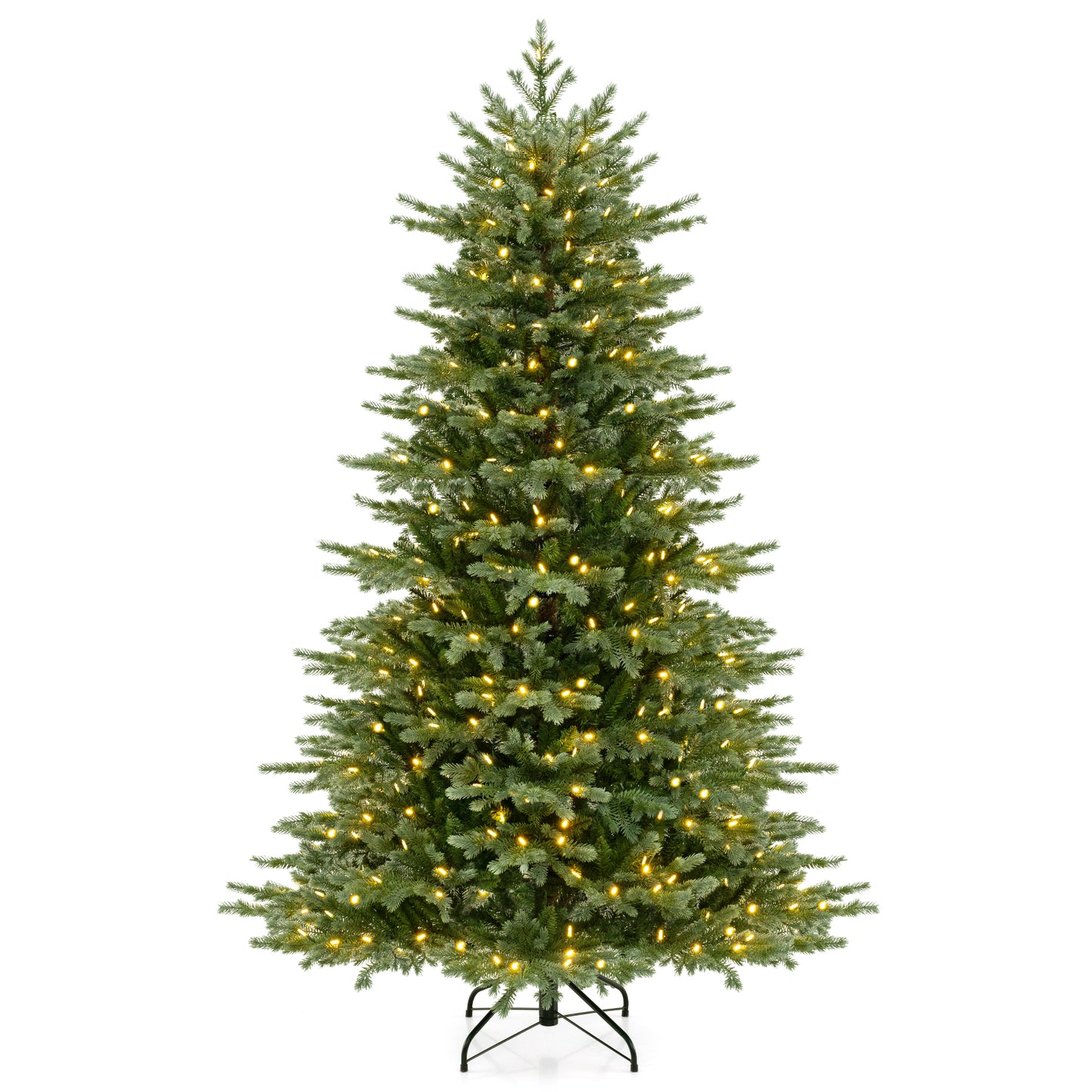 7 Ft Artificial Christmas Tree, 3156 PVC, 400 LED Lights, Green Christmas Tree at Gallery Canada