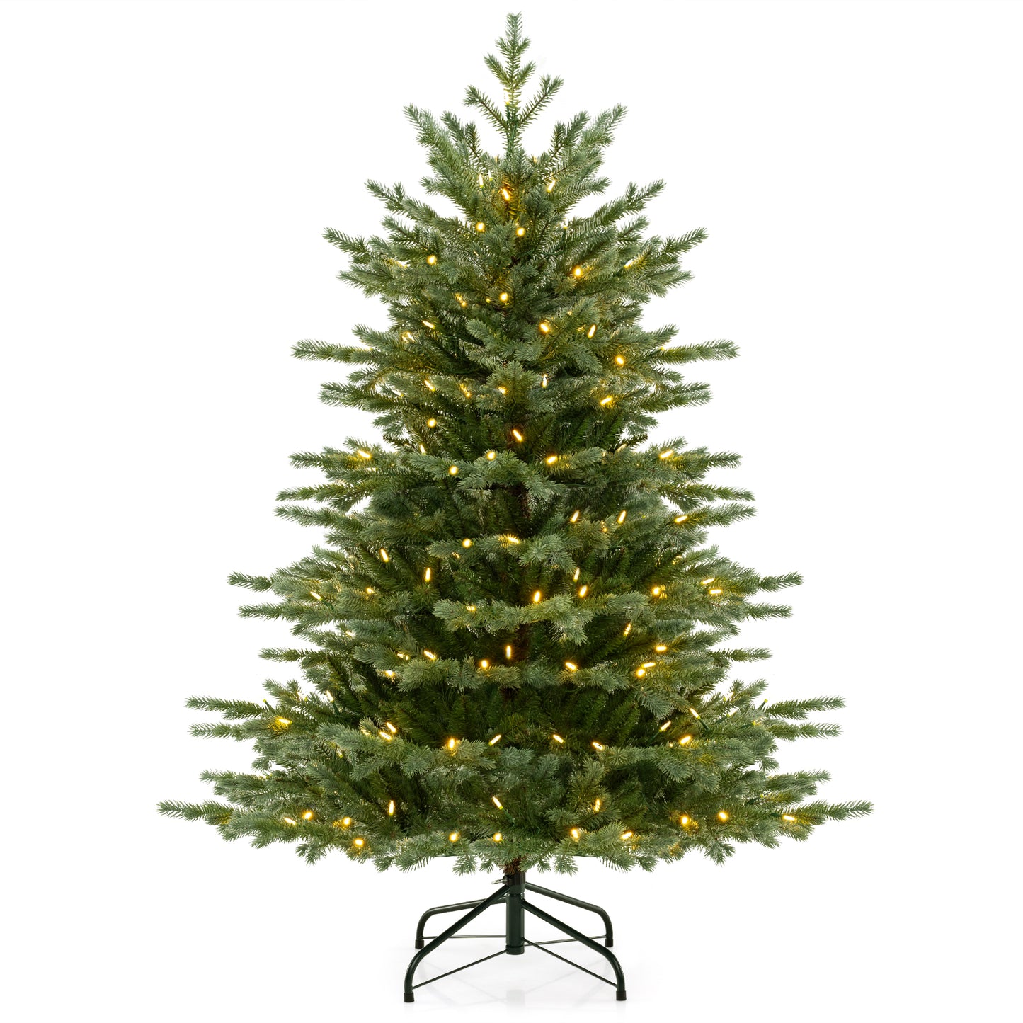 5/6/7 Feet Artificial Christmas Tree, 1426/2116/3156 PVC, 200/300/400 LED Lights, Green Christmas Tree Green at Gallery Canada