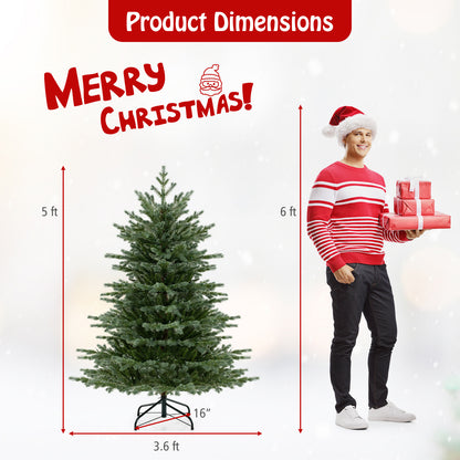 5/6/7 Feet Artificial Christmas Tree, 1426/2116/3156 PVC, 200/300/400 LED Lights, Green Christmas Tree at Gallery Canada