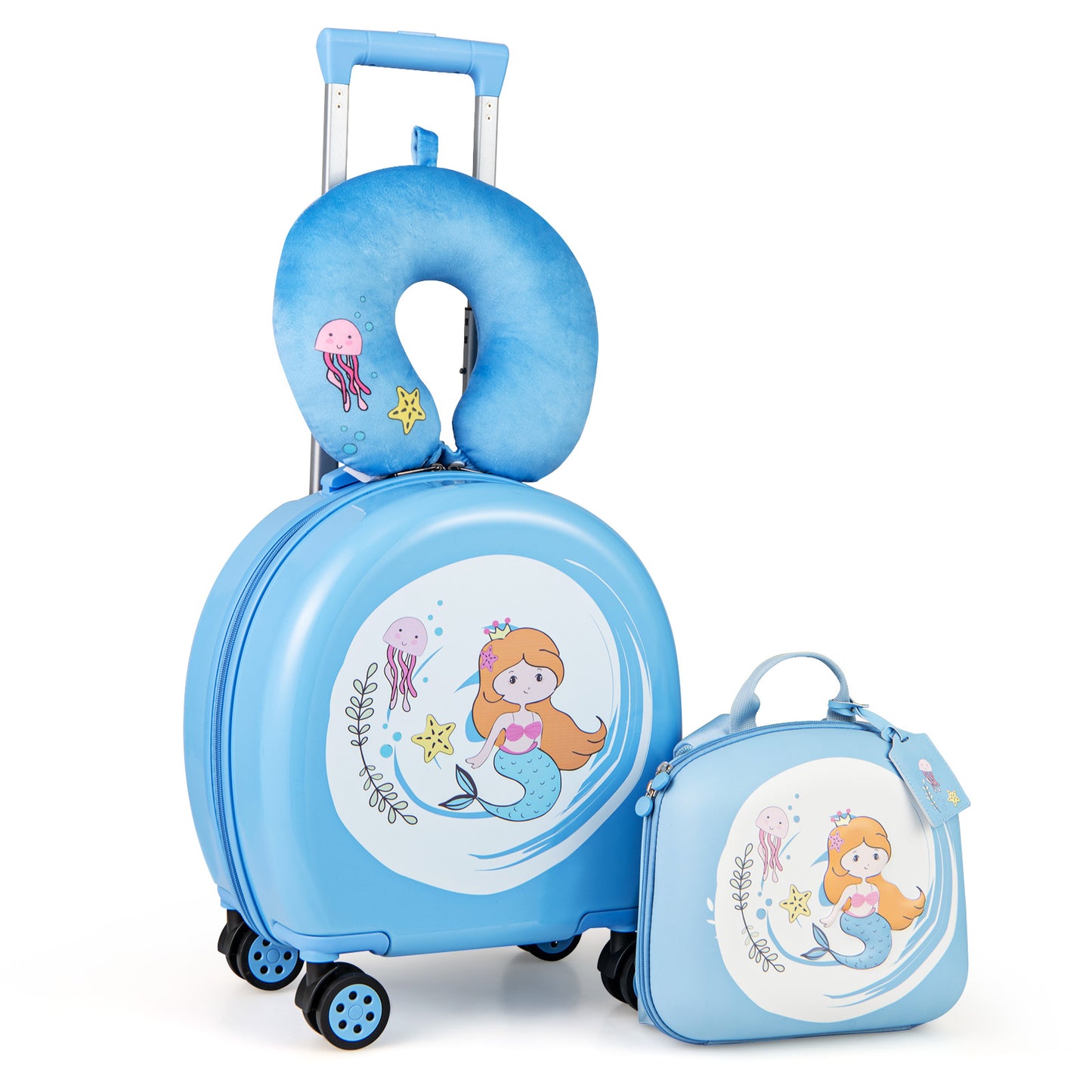 Kids Luggage Set, 14 Inches Hardside Spinner, 10 Inches Backpack, Blue Kids Luggage at Gallery Canada