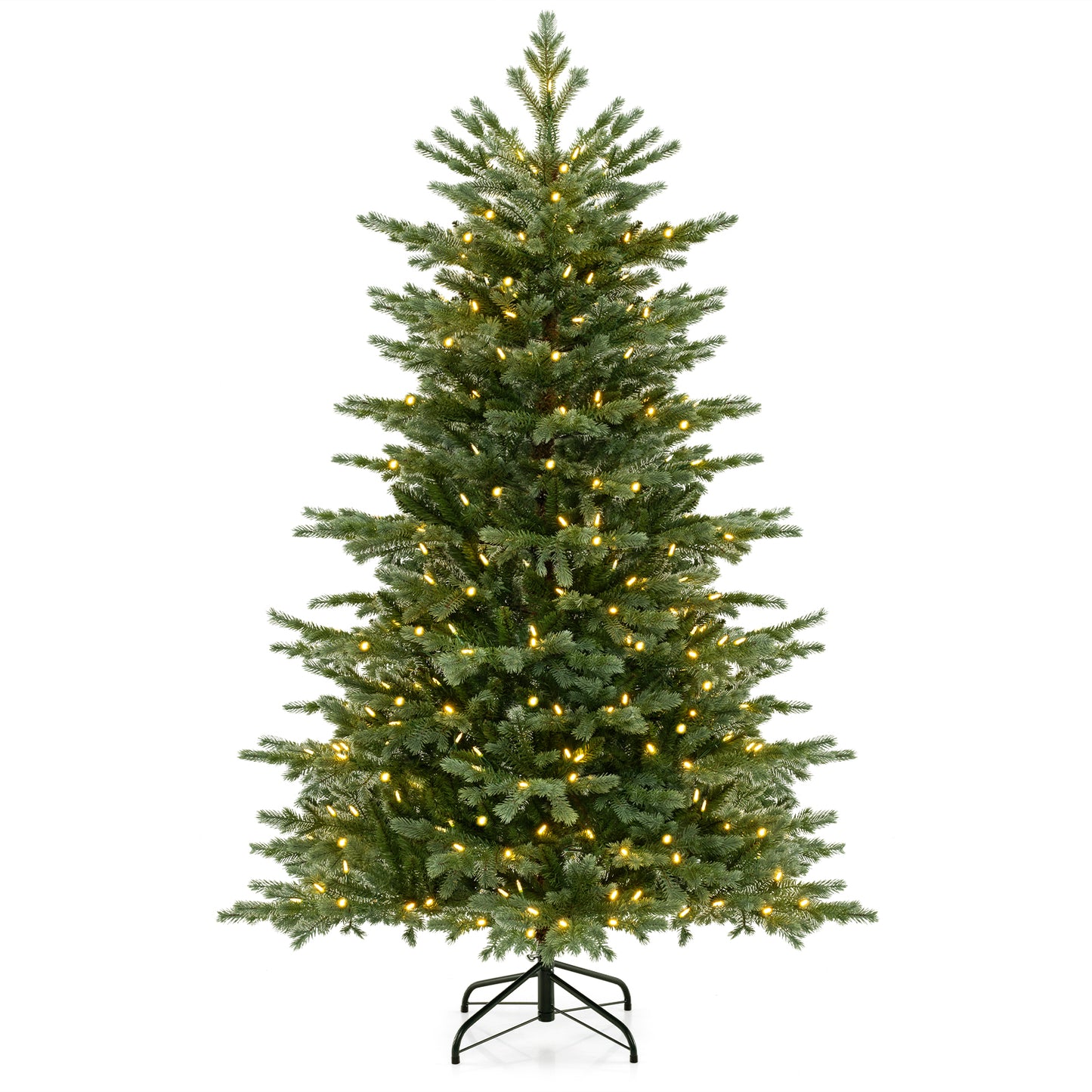 Artificial Christmas Tree, 5/6/7 Feet, With LED Lights, Green Christmas Tree Green at Gallery Canada