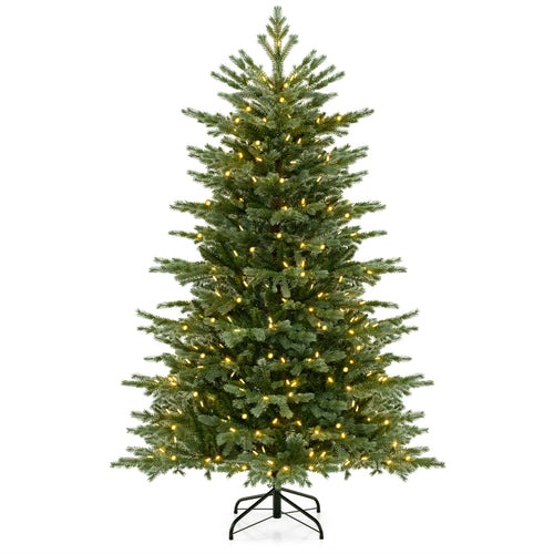 Artificial Christmas Tree, 5/6/7 Feet, With LED Lights, Green