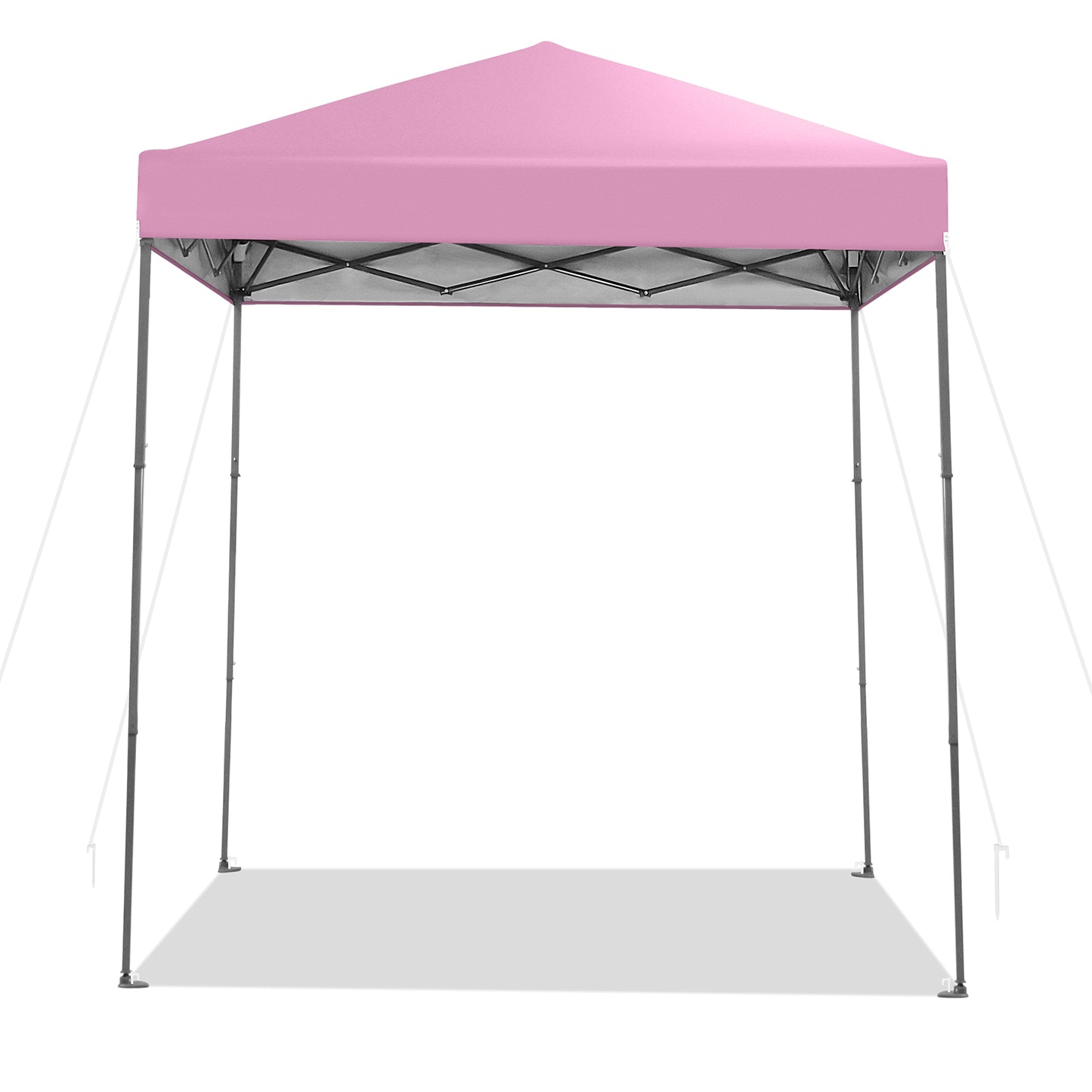 6.6 x 6.6 Feet Pop-Up Canopy Tent, UPF 50+ Sun Protection, Pink Canopies at Gallery Canada