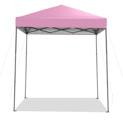 6.6 x 6.6 Feet Pop-Up Canopy Tent, UPF 50+ Sun Protection, Pink Canopies at Gallery Canada