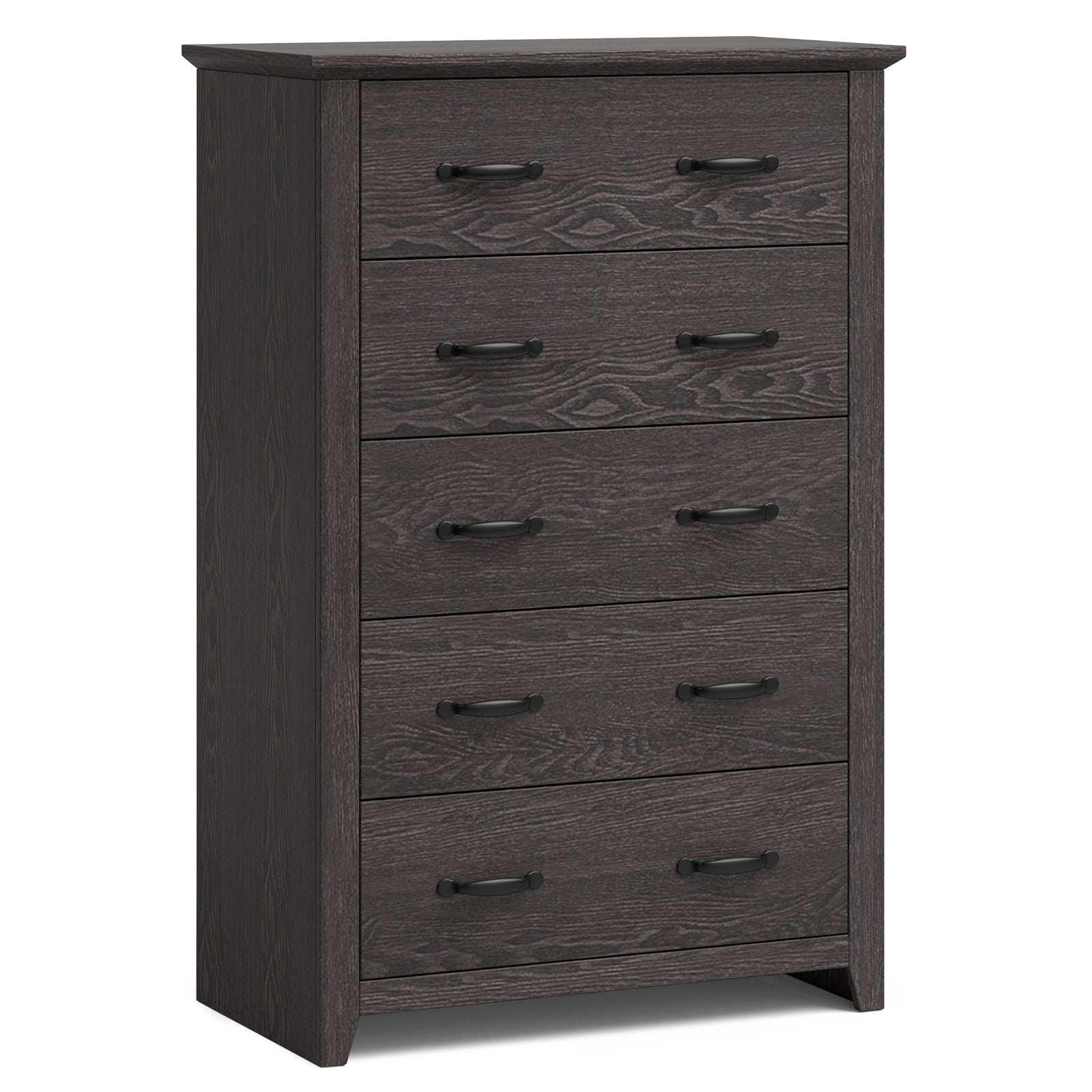 Tall Storage Dresser, 5 Pull-Out Drawers, Gray Dressers & Chests Gray at Gallery Canada