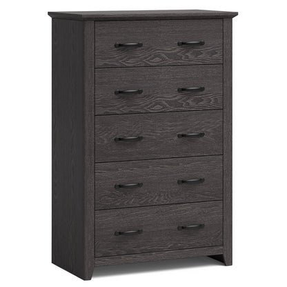 Tall Storage Dresser, 5 Pull-Out Drawers, Gray Dressers & Chests at Gallery Canada