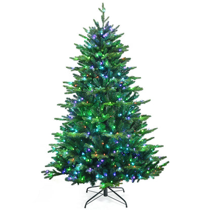 Pre-lit Artificial Hinged Christmas Tree with APP Controlled LED Lights-6', Green Christmas Tree at Gallery Canada