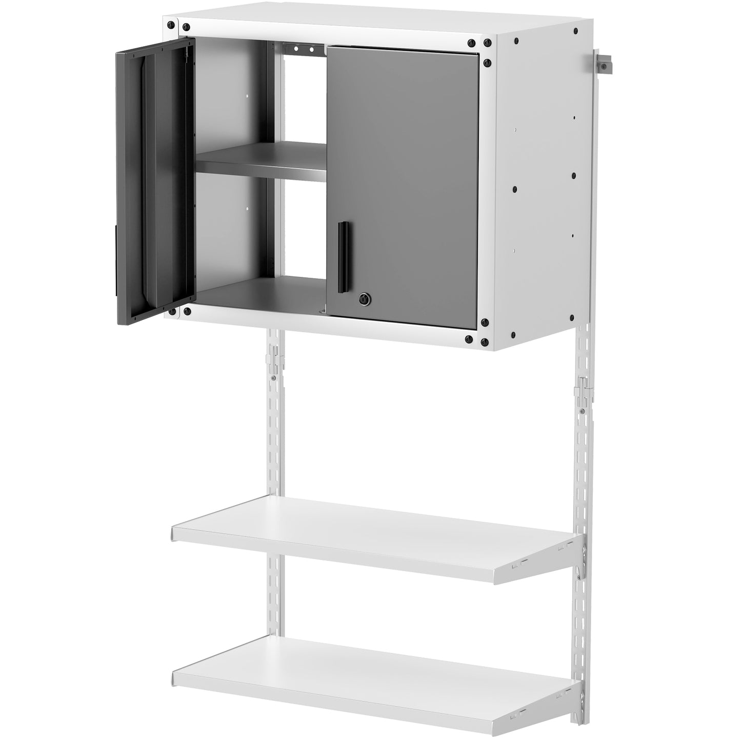 Metal Wall Cabinet With Lock, 3 Adjustable Shelves Garages at Gallery Canada