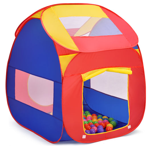 Portable Kid Play House Toy Tent with 100 Balls, Multicolor Play Tents & Playhouse random colors at Gallery Canada