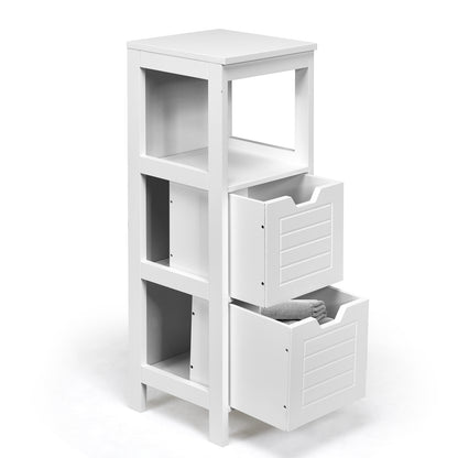 Floor Cabinet Multifunction Storage Rack Stand Organizer, White Floor Cabinets at Gallery Canada