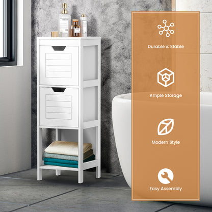 Floor Cabinet Multifunction Storage Rack Stand Organizer, White Floor Cabinets at Gallery Canada