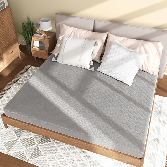 King Size Mattress Protector, Luxury Velvet Topper, Gray Mattresses Gray at Gallery Canada