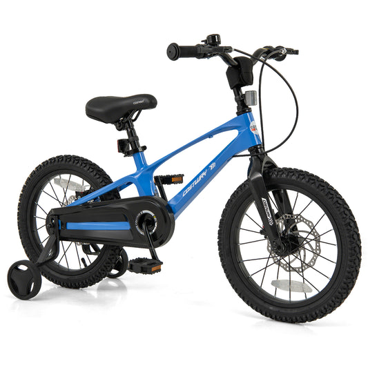 16 Inch Kids Bike, Magnesium Alloy, Adjustable For 4-7 Years, Blue Kids Bike Blue at Gallery Canada
