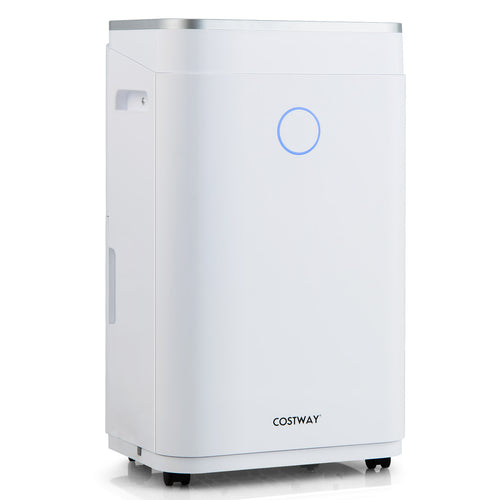 60-Pint Dehumidifier for Home and Basements 4000 Sq. Ft with 3-Color Digital Display, White