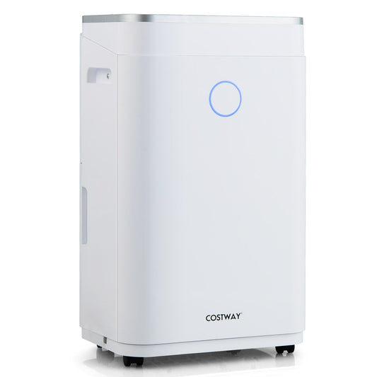 60-Pint Dehumidifier, 4000 Sq. Ft, 3-Color Digital Display, White Dehumidifiers White at Gallery Canada
