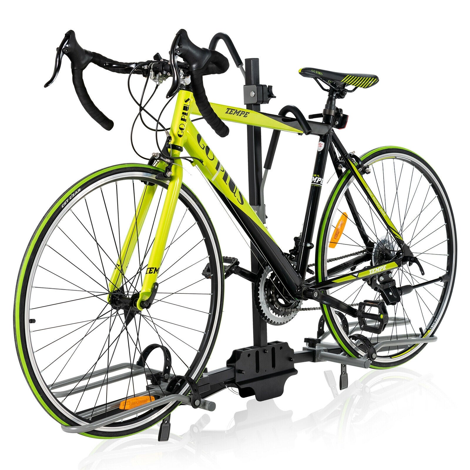 2-Bike Hitch Mount Bike Rack, 1-1/4 Inch or 2 Inch Receiver, Black Garages at Gallery Canada