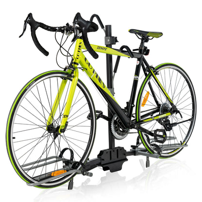 2-Bike Hitch Mount Bike Rack, 1-1/4 Inch or 2 Inch Receiver, Black Garages at Gallery Canada