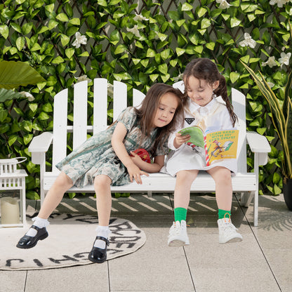 2 Person Adirondack Chair with High Backrest, White Kids Chairs & Seating at Gallery Canada